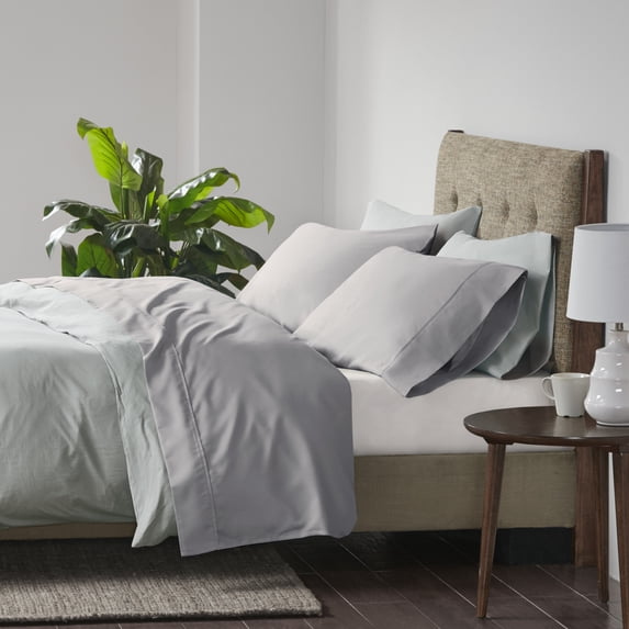 Beautyrest 600 Thread Count Grey Cooling Cotton Blend 4 PC Sheet Set, King