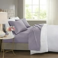 thumbnail image 1 of Beautyrest 600 Thread Count Purple Cooling Cotton Blend 4 PC Sheet Set, Queen, 1 of 5