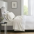thumbnail image 1 of Beautyrest Contemporary Cotton Polyester Lyocell Triblend Sheet Set in Ivory, 1 of 5