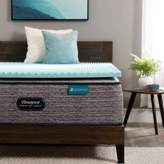 Beautyrest Cool Wave 2" Memory Foam Mattress Topper, Twin - Pressure Relieving