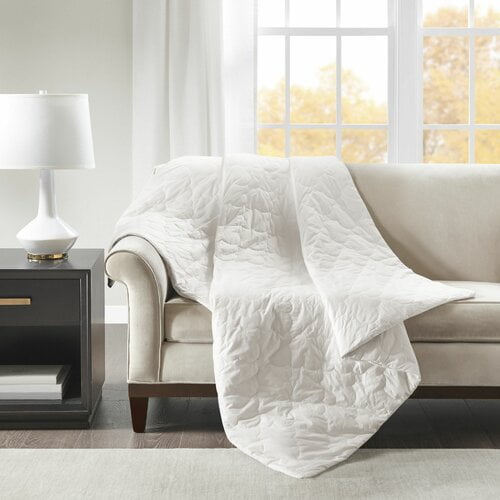 Beautyrest Deluxe Quilted Cotton Solid Weighted Blanket Walmart Business Supplies