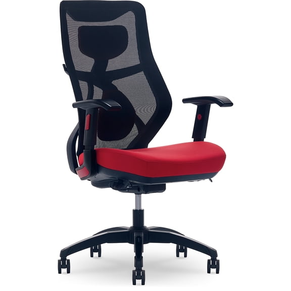 Beautyrest Duo-EX Ergonomic Mesh Swivel Computer Chair Red (60051-RED)