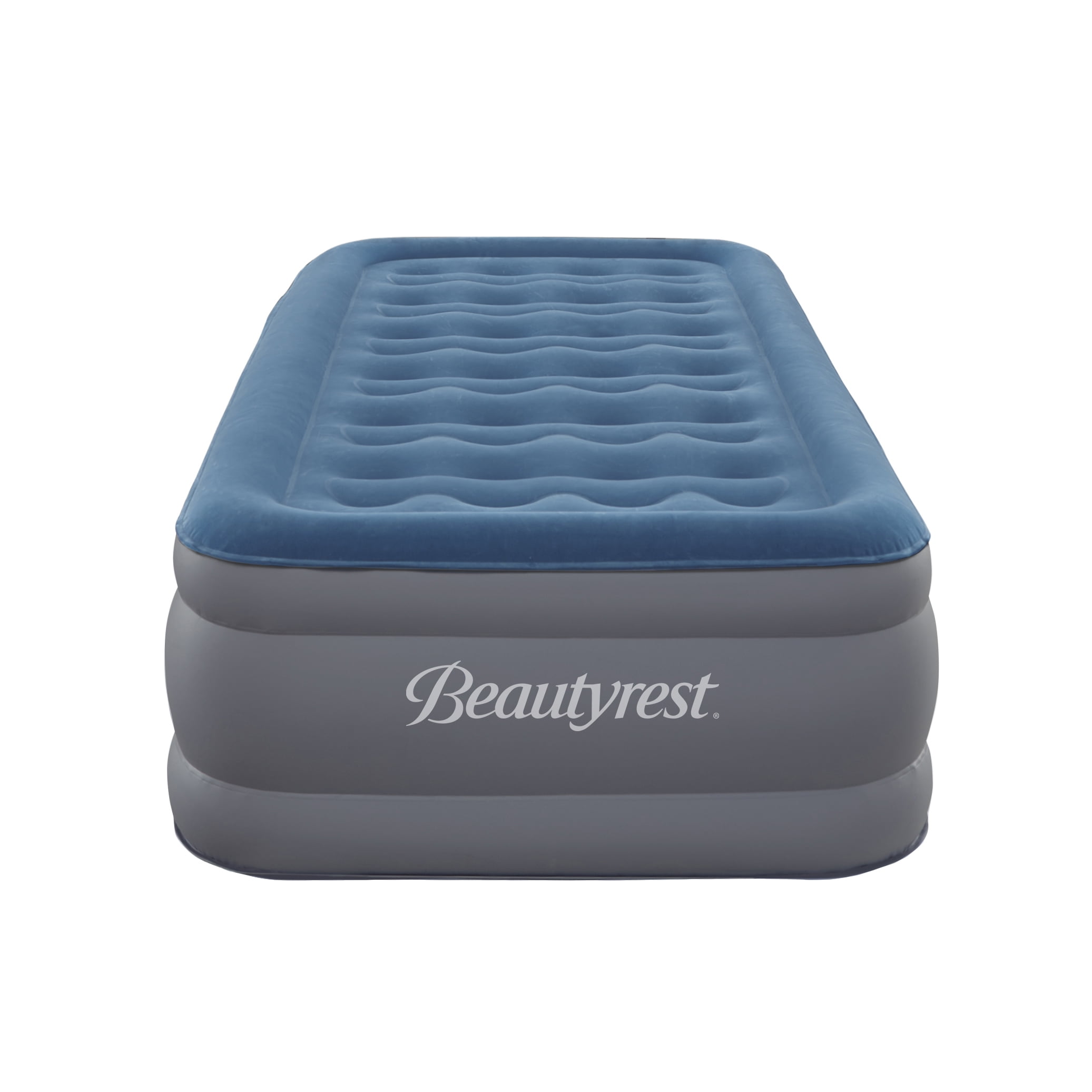 Beautyrest 15" Twin Blue Raised Air Mattress with Built-in Pump