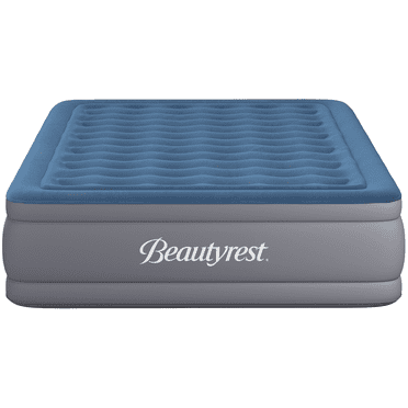 Beautyrest Extraordinaire 18” Queen Size Air Mattress with Built-in Pump - Blow-up Mattress Best for Camping & Guests, 3 Year Warranty