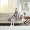 thumbnail image 1 of Beautyrest Heated Plush Oversized Solid Microlight Throw, Lavender, 1 of 9