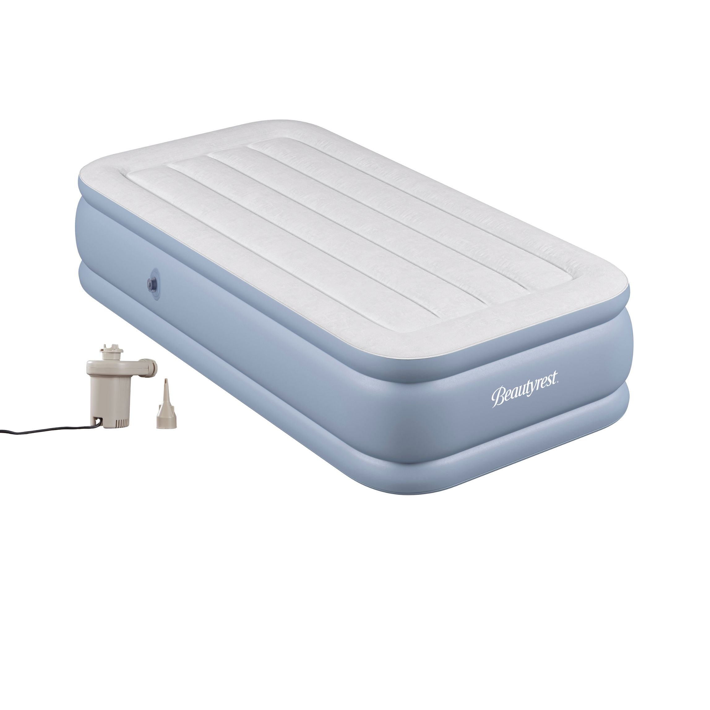 Beautyrest Hi Loft 15" Twin Air Mattress with Electric Pump, Raised Inflatable Blow Up Air Bed