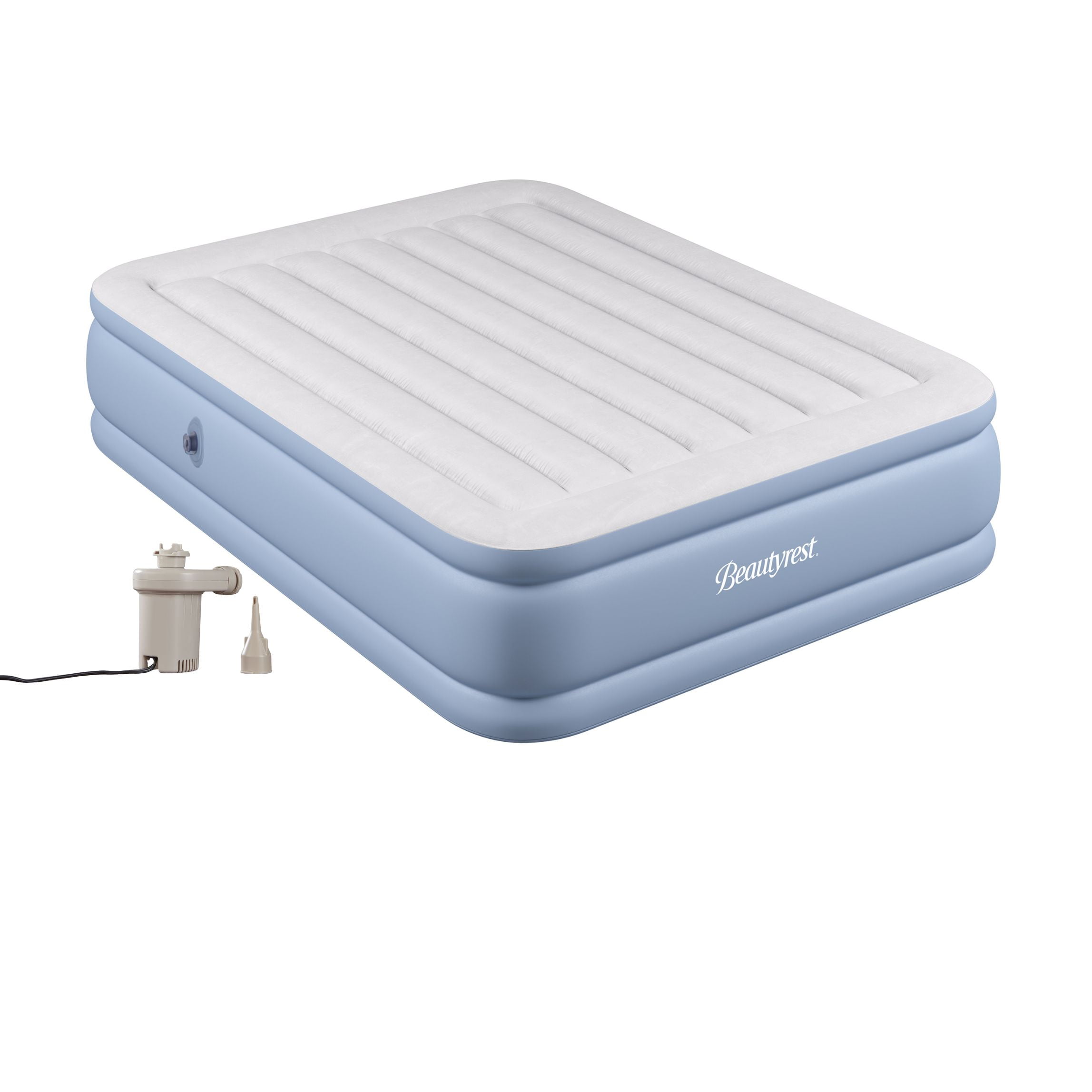 Beautyrest Hi Loft 16" Full Air Mattress with Electric Pump, Raised Inflatable Blow Up Air Bed