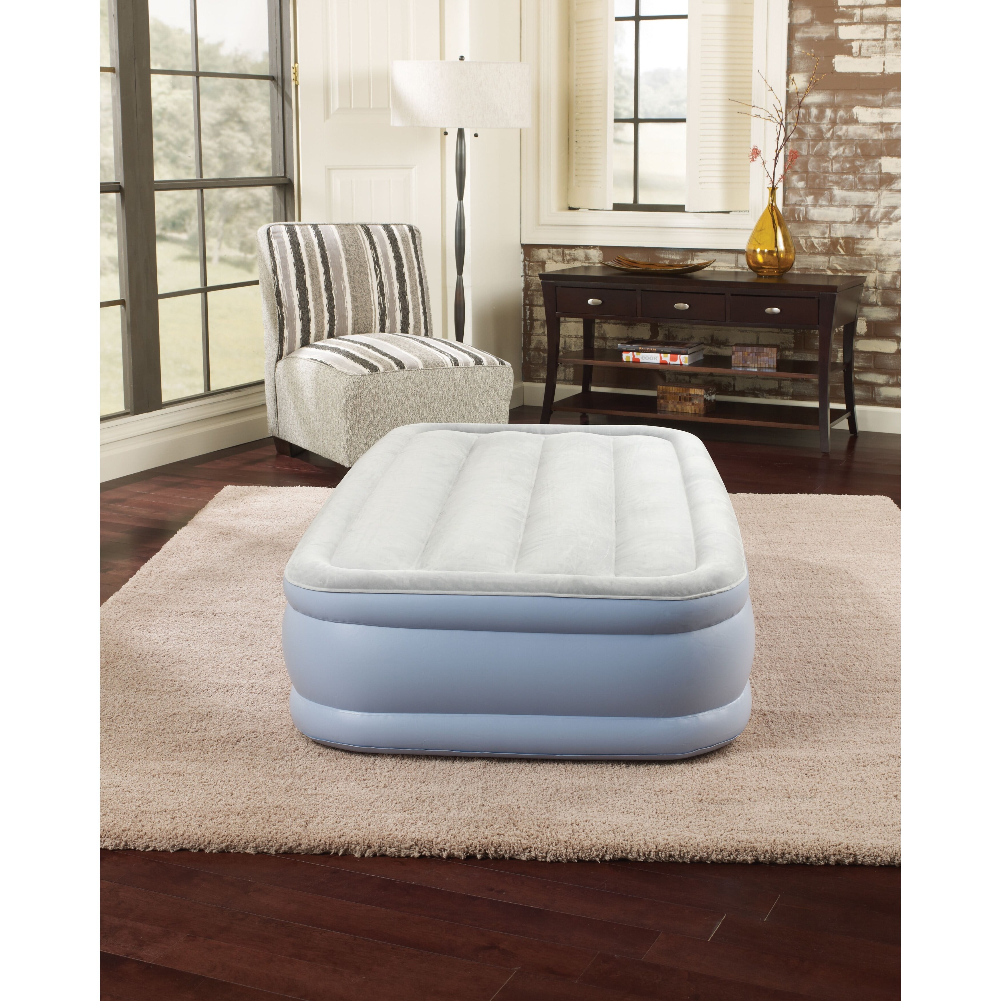 Beautyrest Hi Loft Raised Air Mattress with External Pump Inflatable
