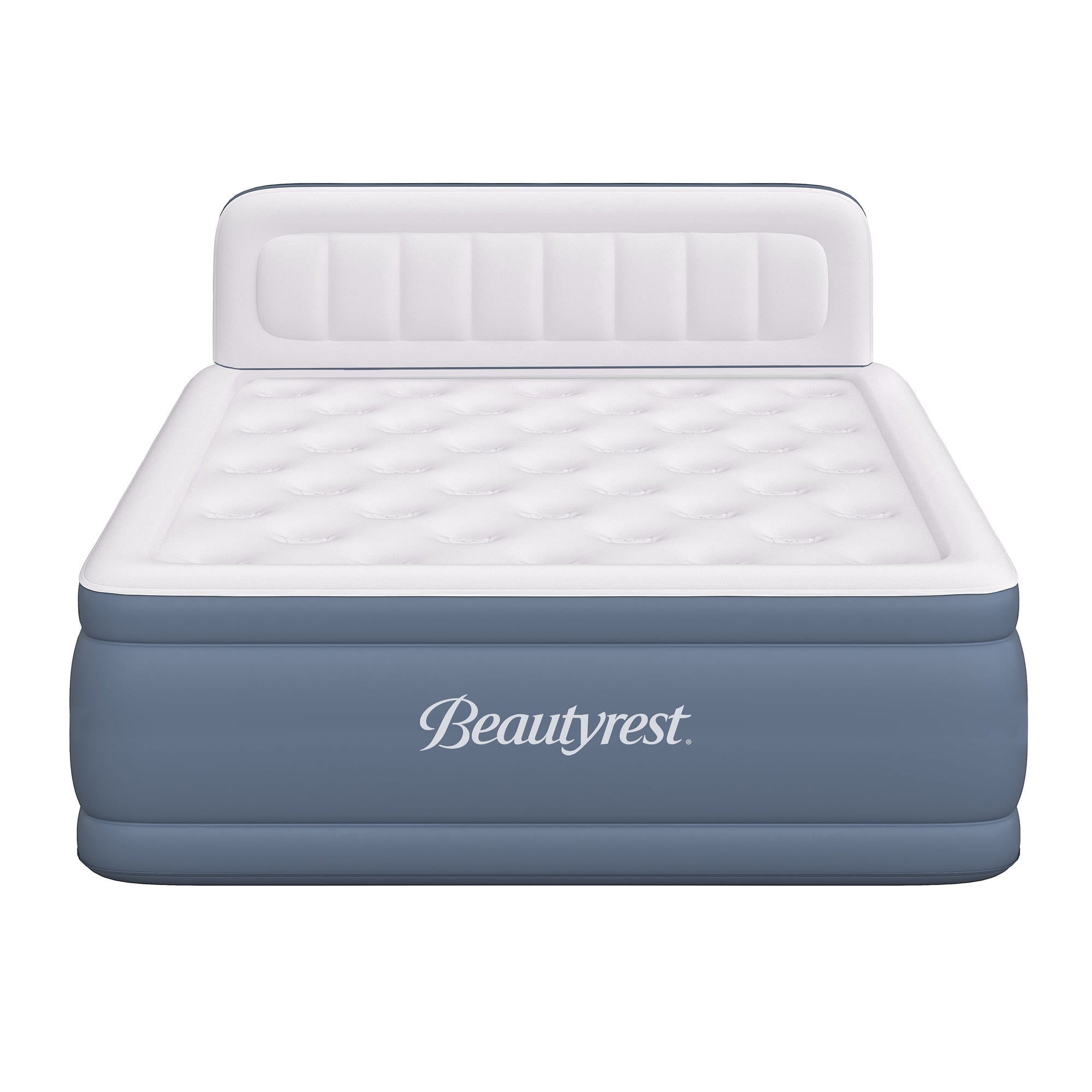 Beautyrest Headboard Luxa Rest 24" Queen Size Raised Air Mattress with Built-in Pump