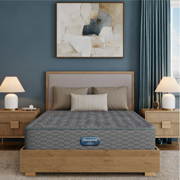 Beautyrest Opulent Rest Medium Mattress Low Profile Set -Twin