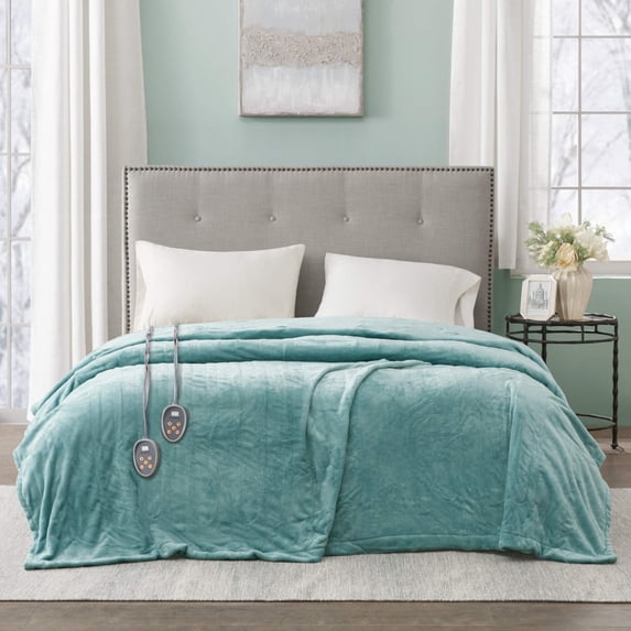 Beautyrest Plush Electric Blanket - Full - Purple