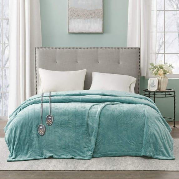 Beautyrest Plush Electric Blanket - Full - Teal