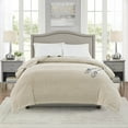thumbnail image 1 of Beautyrest Polyester Knitted Micro Fleece Solid Textured Heated Blanket in Beige, 1 of 12