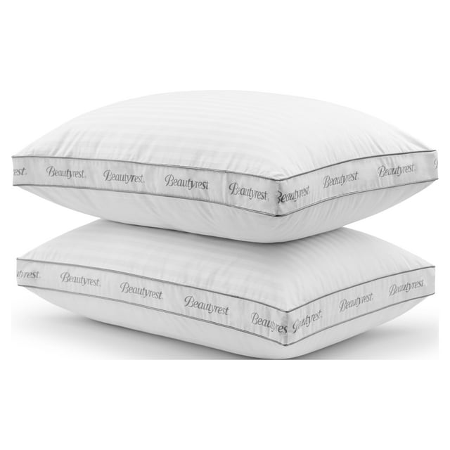 Beautyrest Signature Gusset Bed Pillow, 2 Pack, Standard/Queen, Memory