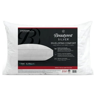 Beautyrest Latex Foam Bed Pillow with Removable Cover, Standard, Cotton