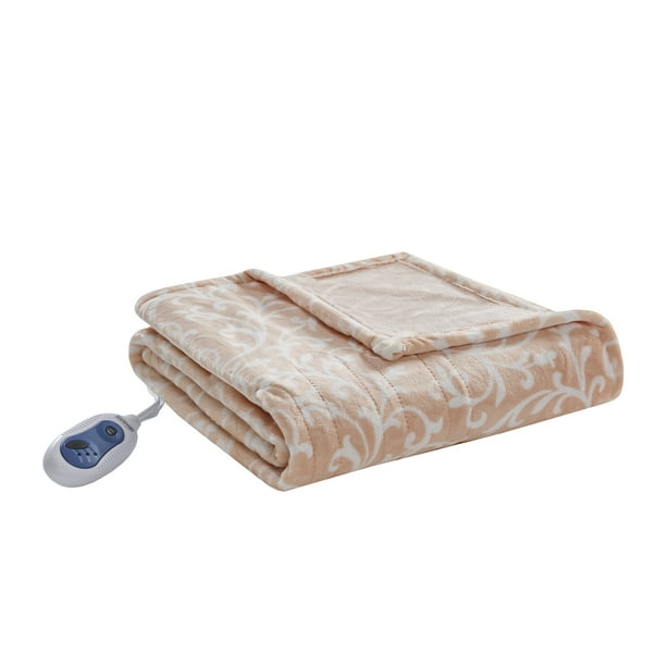 Beautyrest Tessa Oversized Electric Heated Microlight Throw