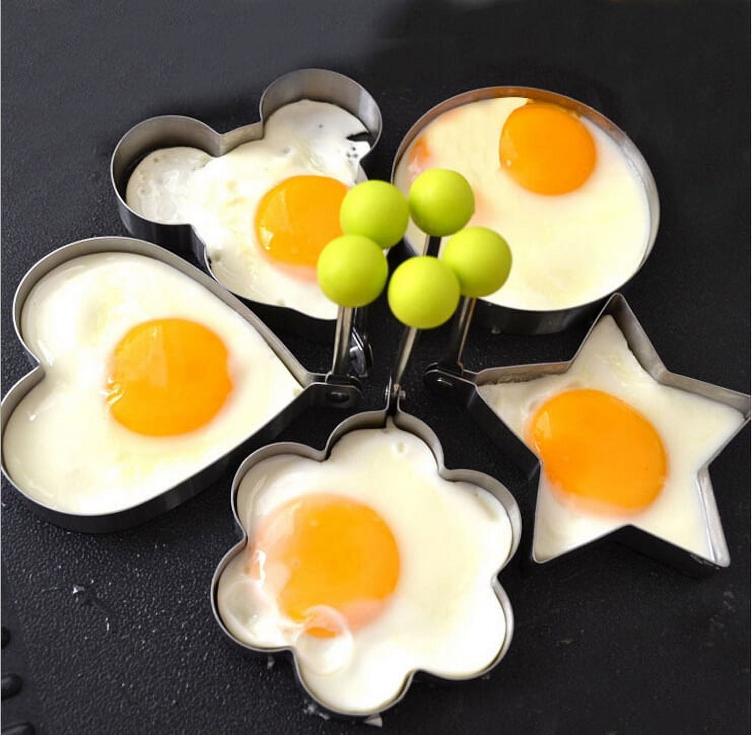 2Pcs Funny Egg Fryer with Retractable Handle Egg Cooking Ring DIY Non-Stick Egg  Fried Mould Creative Egg Pancake Cooking Tool - AliExpress