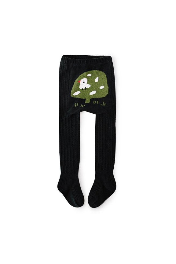 0-5Y Toddler Newborn Girl Leggings Baby Knit Overall High Waist Ribbed Footed Tights Solid Playsuit