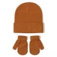 thumbnail image 1 of Beautyzll 2PCS Toddler Boys Hat Glove Set Infant Baby Girls Winter Hats Warm Knitted Beanie Mittens Gloves,Size 0-5Y, 1 of 9