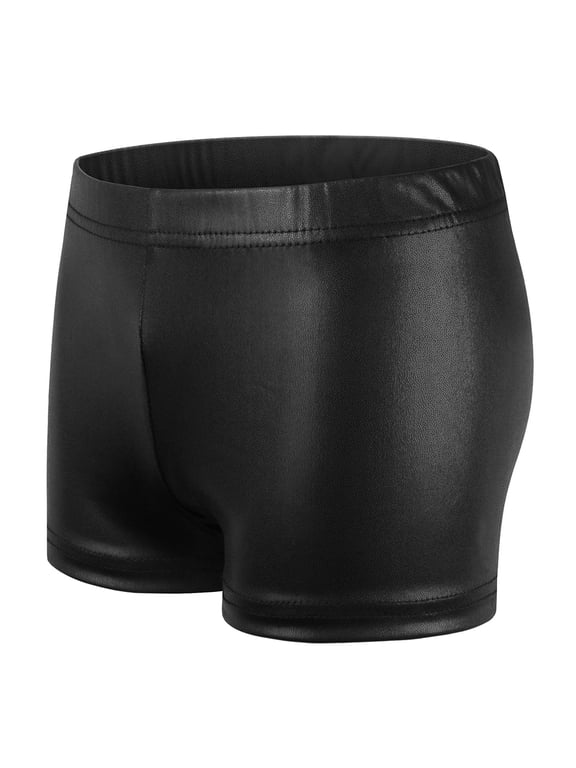 3-12Y Kids Girls Sparkle Dance Shorts Toddler Tumbling Athletic Gymnastics Shorts Pants