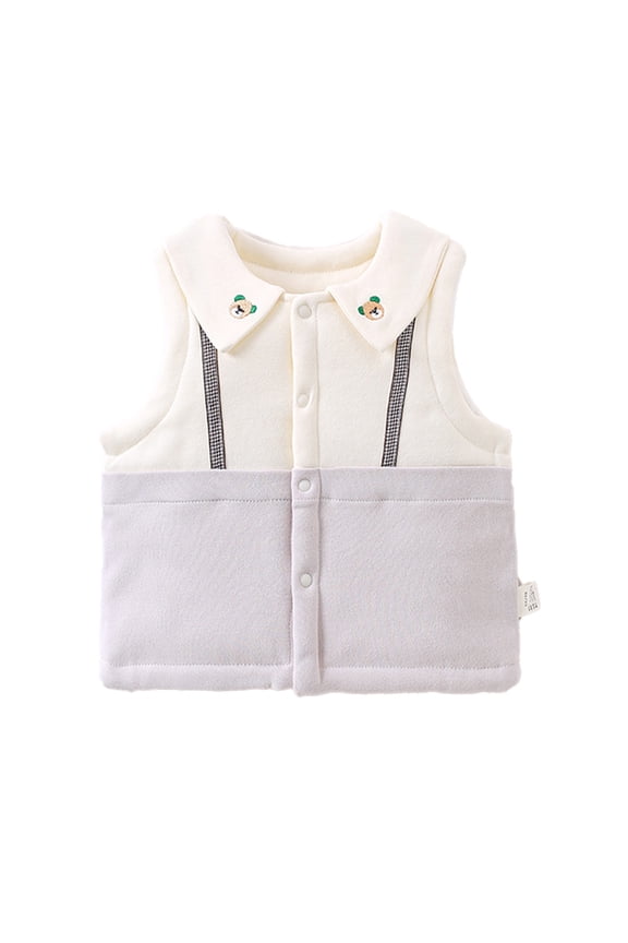 Baby Girls Cotton Vest Infant Newborn Boys Warm Sleeveless Jacket Spring Winter Waistcoat 0-3T