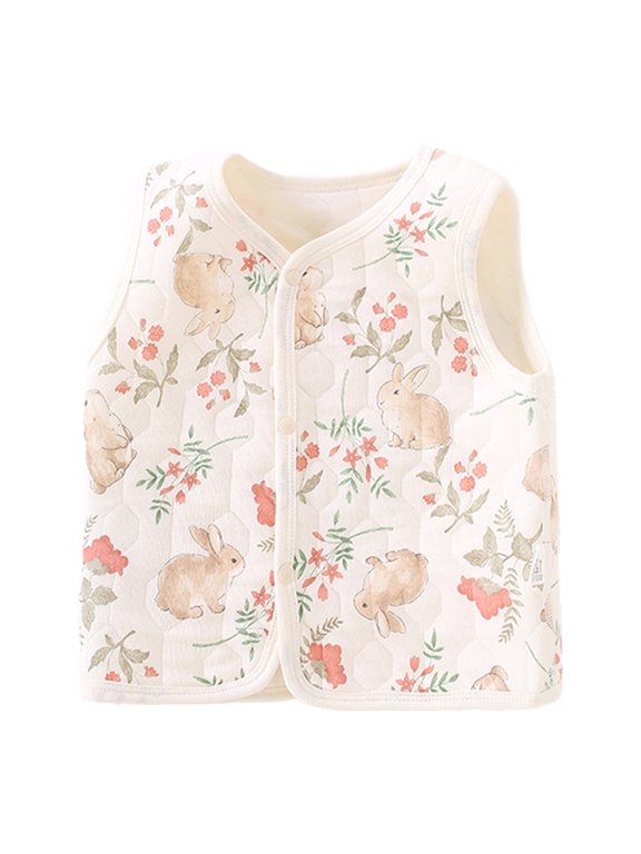 Baby Infant Unisex Cotton Vest Warm Sleeveless Jacket Spring Winter Waistcoat 0-3T