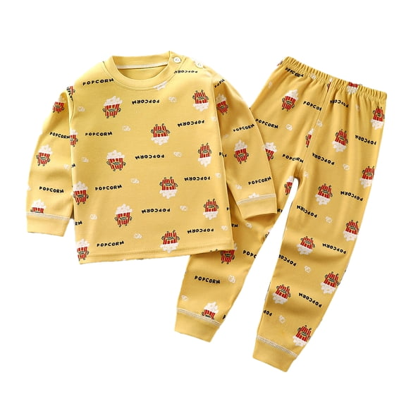Beautyzll Kids Girls Thermal Underwear Set Baby Toddler Boys Ultra Soft Base Layer Newborn Long Johns Sets 6M-7T