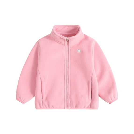 Beautyzll Kids Toddler Boys Fall Spring Fleece Jacket Coat Baby Girls Winer Warm Coat Outwear 2-10Y
