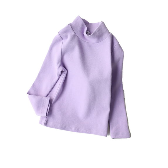 Beautyzll Kids Toddler Girls Long Sleeve Cotton Shirts 2-10T Baby Soft Basic T-Shirts Top Layering Tees