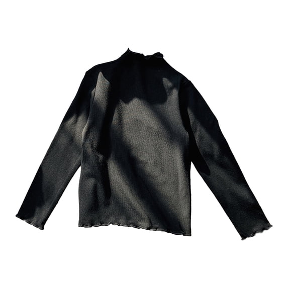 Beautyzll Kids Toddler Girls Long Sleeve Cotton Shirts Baby Soft Basic T-Shirts Top Layering Tees 2-10T