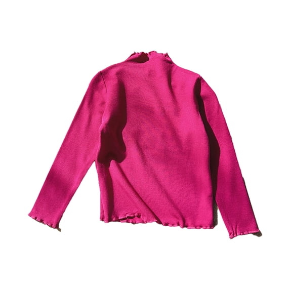 Beautyzll Kids Toddler Girls Long Sleeve Cotton Shirts Baby Soft Basic T-Shirts Top Layering Tees 2-10T