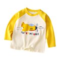 thumbnail image 1 of Beautyzll Toddler Baby Boys Girls Long Sleeve Shirts Kids Soft Basic Cotton T-Shirts Top Layering Tees Sweatshirt 1-7T, 1 of 8