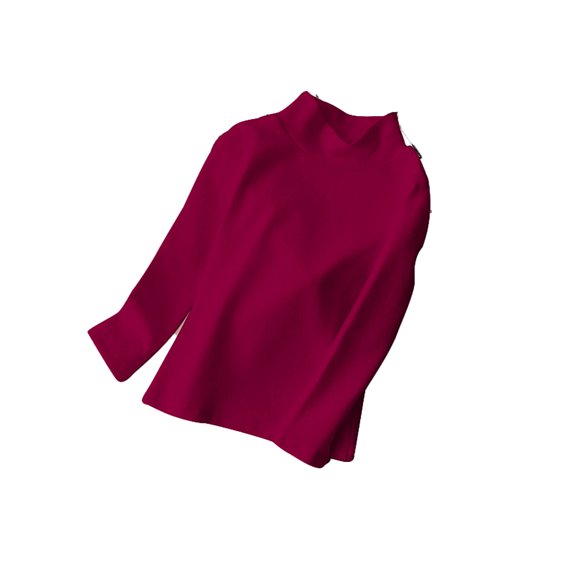 Beautyzll Toddler Baby Girls Long Sleeve Cotton Shirts 2-10T Kids Soft Basic T-Shirts Top Layering Tees