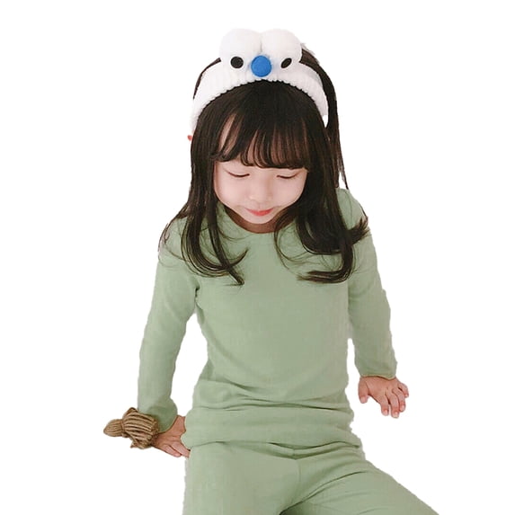 Beautyzll Toddler Baby Girls Long Sleeve Shirts 1-10T Kids Soft Basic Cotton T-Shirts Top Solid Color Layering Tees