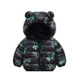 thumbnail image 1 of Beautyzll Toddler Baby Winter Cartoon down Coats for Boys Girls 1-7Y Light Puffer Padded Jacket Kids Hoodie Outerwear, 1 of 7