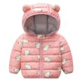 thumbnail image 1 of Beautyzll Toddler Girls Winter Cartoon down Coats for 1-7Y Baby Boys Light Puffer Padded Jacket Kids Hoodie Outerwear, 1 of 6