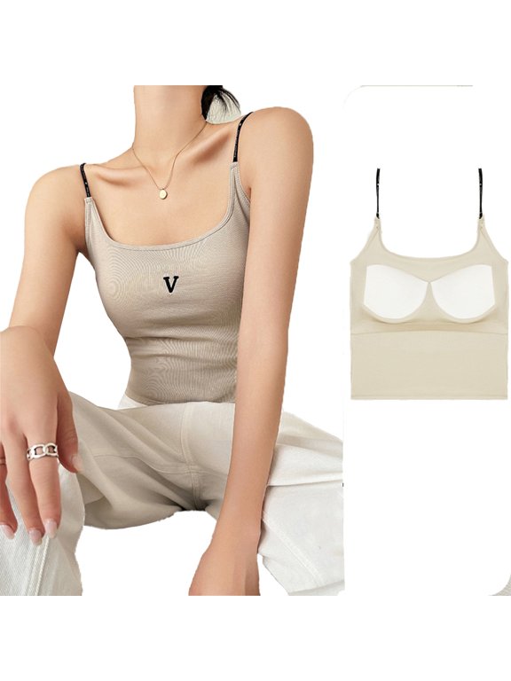 Womens Spaghetti Strap Shirt Camisole Halter Tops Spring Summer Sleeveless Tank Tees Shirts