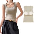 thumbnail image 1 of Beautyzll Womens Tank Tops Summer Sleeveless High Neck Ribbed Knit Slim Fitted Blouse Side Ruched Basic Tees Shirts S-XL, 1 of 8