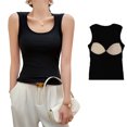 thumbnail image 1 of Beautyzll Womens Tank Tops Summer Sleeveless High Neck Ribbed Knit Slim Fitted Blouse Side Ruched Basic Tees Shirts S-XL, 1 of 8