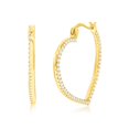 thumbnail image 1 of Beaux Bijoux 20mm Heart Hoop Earrings for Women in Sterling Silver - Fine Earrings Jewelry for Women - Hypoallergenic Earrings for Her, 1 of 6