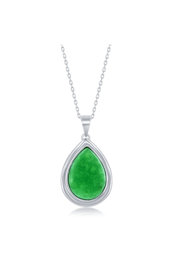 Jade Elephant Figurine Necklace - Sterling Silver and Jade Necklaces for Women - Jade Jewelry - Elephant Jewelry - Elephant Necklace - Elephant Figurines Necklace