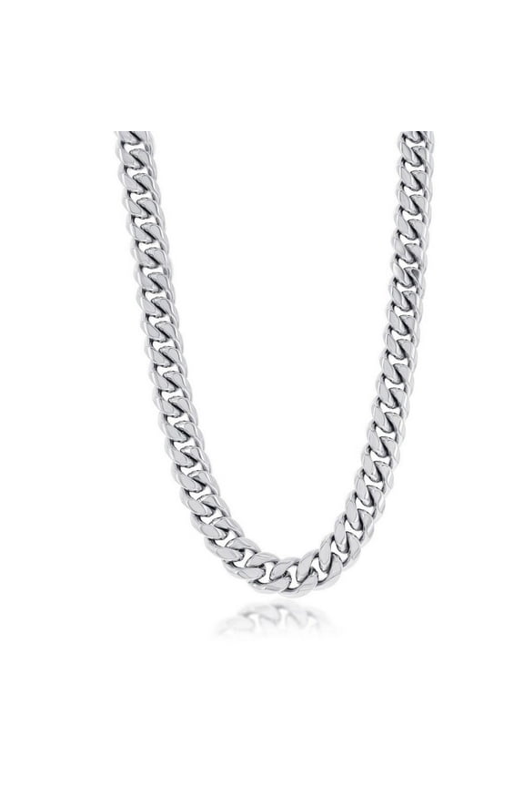 Men's 10MM Cuban Link Chain Necklaces | Stainless Steel Chain Necklace | Men's Trendy Necklaces | Fine Chain Necklaces