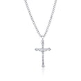 thumbnail image 1 of Beaux Bijoux Men's Cross Necklace in Stainless Steel - Hypoallergenic Necklace for Men - Fine Religious Jewelry for Him - Unique Necklace for Baptism, Communion & Confirmation, 1 of 6