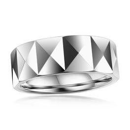 Men's Stainless Steel Diamond Accent 
