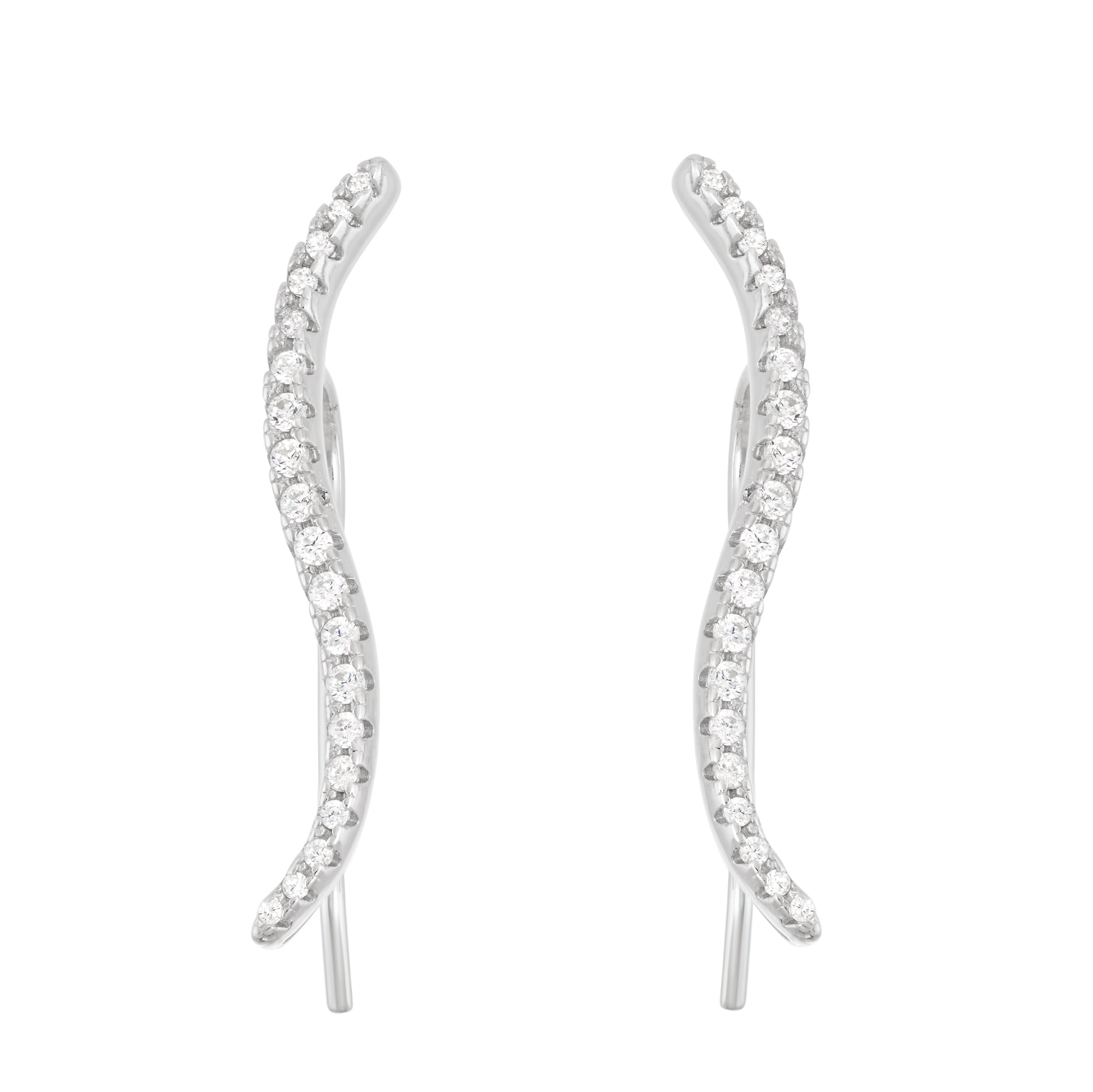 Sterling silver ear crawler earrings deals
