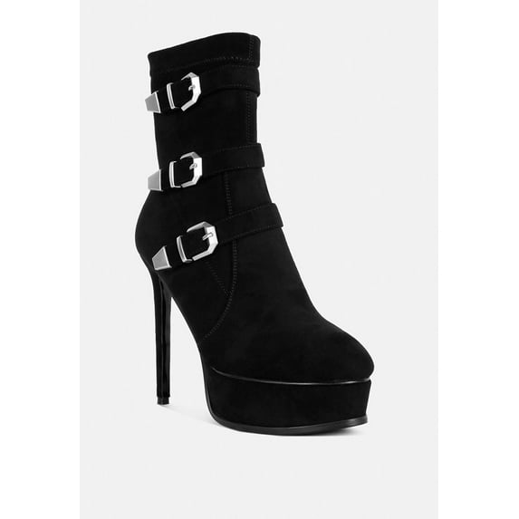 Beaux High Platform Stiletto Ankle Boots