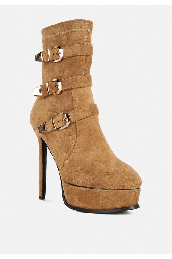 Beaux High Platform Stiletto Ankle Boots