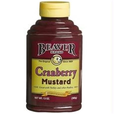 Beaver Beaver Cranberry Mustard -6x13oz