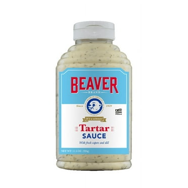 Beaver Brand Gourmet Seafood Tartar Sauce, 11.5 oz Bottle
