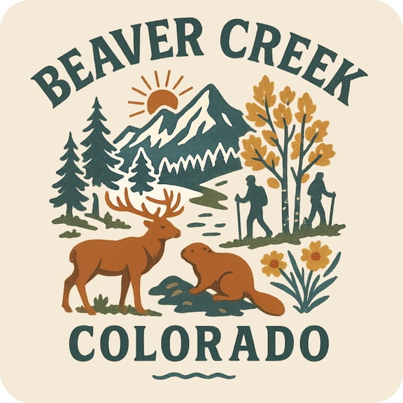 Beaver Creek Colorado Keepsakes Souvenir Vinyl Sticker – Destination Travel Keepsake Collectible (3-Inches Wide)